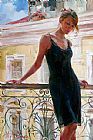 Afternoon on the Balcony by Garmash